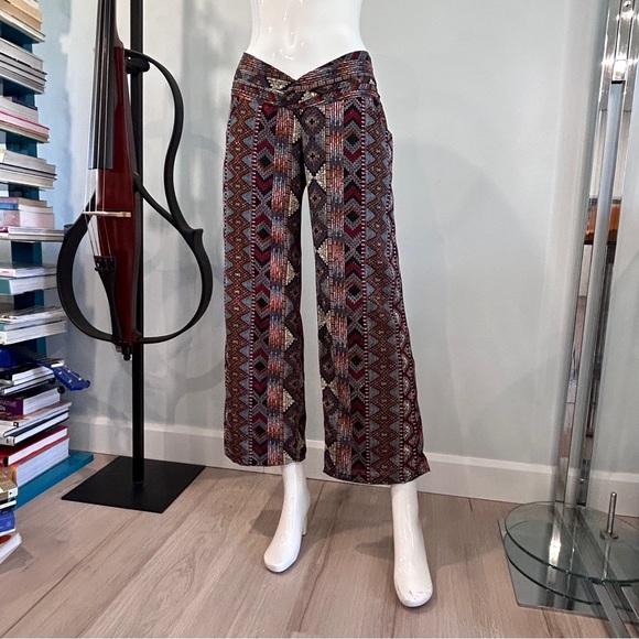Boho Gypsy V - Waist Wide Leg Pants - Picture 6 of 14